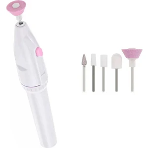 Als 5 Başlıklı Pilli Tırnak Manikür Pedikür Törpü Bakım Seti Makinesi