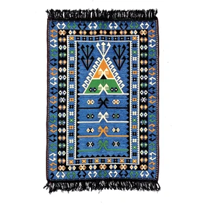 Shark Anadolu Seccade Kilim 12 Mavi