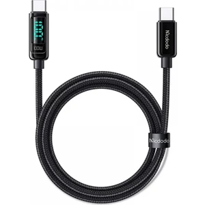 CA-8820 Dijital Pro 100W Pd Type-C To Type-C Data Şarj Kablosu - 1.2 Siyah