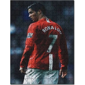 Manchester United 7 Numara Ronaldo 120 Parça Puzzle Yapboz Mdf (Ahşap)