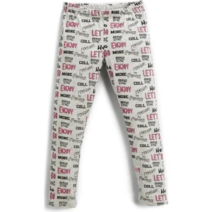 Baskılı Tayt Lastikli Bel