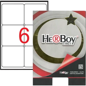HB-1006 Beyaz Lazer Etiket 99,1 mm x 93,1 mm