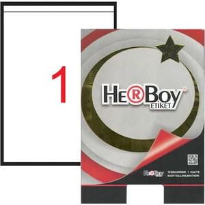 HB-1102 Beyaz Lazer Etiket 210 mm x 148,5 mm