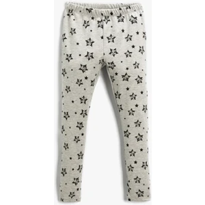 Baskılı Tayt Elastik Bel Bantlı