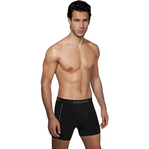 Erkek Modal Çizgili Normal Paça Boxer 1780 | Siyah