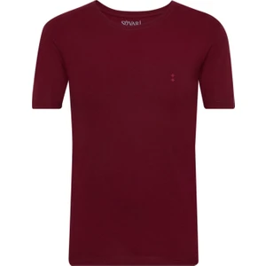 O Yaka Bordo Erkek Tişört