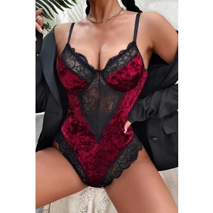 Merry See Kadife Body Gecelik Babydoll