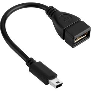 Mini USB Otg Kablosu - USB A Dişi - Mini USB B 5 Pin Erkek Adaptör Kablosu