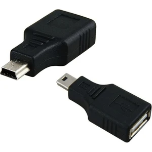 5 Pin Mini USB Erkek USB Dişi Aparat Oto Teyp Flash Bellek Mini USB Otg Dönüştürücü