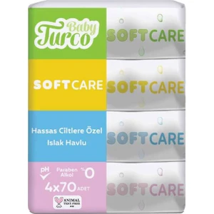 Baby Turco Softcare Islak Havlu 4 x 70 Adet