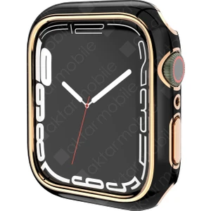 Apple Watch 6 Se 5 4 40 mm Uyumlu Kasa Koruyucu Glitter Metalik Renkli Gövde Koruma (Önü Açık)