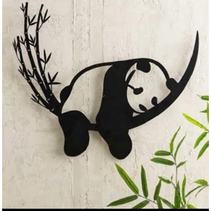 Panda Dekor Ahşap Lazer Kesim 33*40 cm