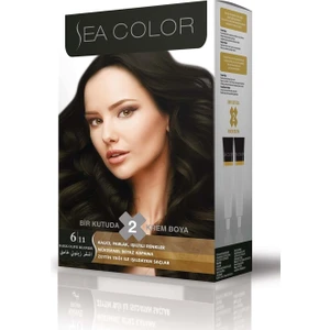 Sea Color Sea Saç Boyası 6/11 Yoğun Koyu Küllü Kumral 8698753387039
