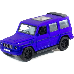 Metal Mercedes G63 Çek Bırak Model Araba Mavi Işıklı 12 cm