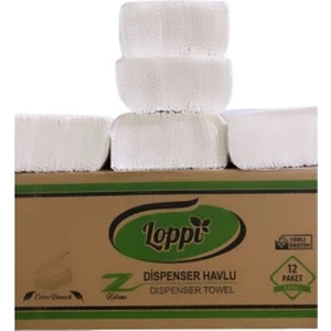 Z Katlama Dispenser Havlu Peçete 90 Yaprak 12'li