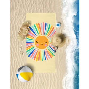 Vevien Home Happy Sun Dijital Baskılı 60 x 130 cm Çocuk Plaj Havlusu