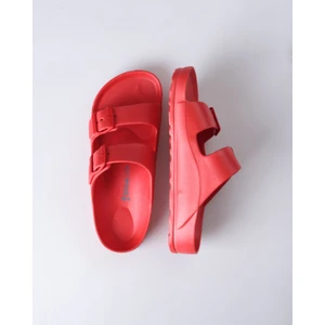 Unisex Eva Çift Bant Tokalı Terlik