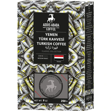 Addis Ababa Coffee Yemen Türk Kahvesi 250 Gr. ( Tarihi Türk Kahvesi