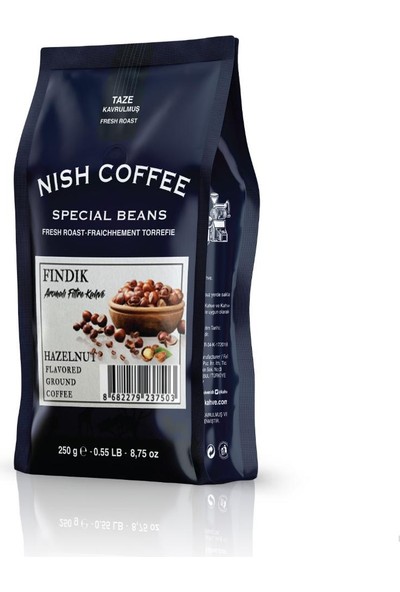 Nish Fındık Aromalı Filtre Kahve 250 gr