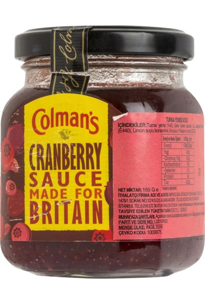Colman's Cranberry Sos 165 G
