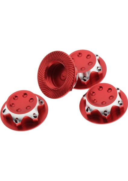 4pcs Rc Tekerlek Göbeği 1/8 Agama Kırmızı Için 17MM Fındık (Yurt Dışından)