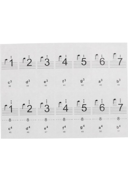 Roll Up Piano Elektronik Klavye Çıkartması Sticker Piyano Uygulama 14.1 x 10.5 cm (Yurt Dışından)