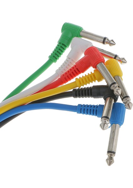 6 Adet Paket Elektrik Gitar Kablosu Efektleri Pedal Kordonları Bas Gitar Sıcak (Yurt Dışından) modelleri