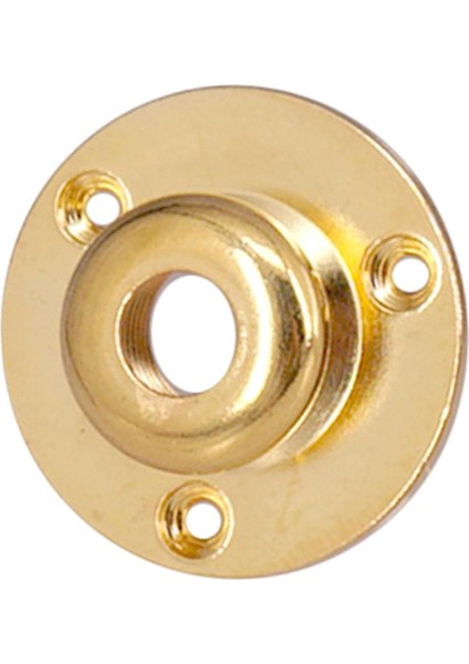 Yuvarlak Metal Gitar Bas Çıkış Giriş Plakası Kayış Pin Retrofit Kiti Altın (Yurt Dışından)