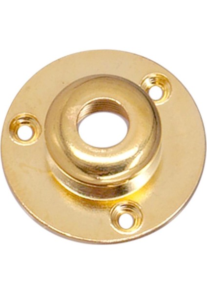 Yuvarlak Metal Gitar Bas Çıkış Giriş Plakası Kayış Pin Retrofit Kiti Altın (Yurt Dışından)