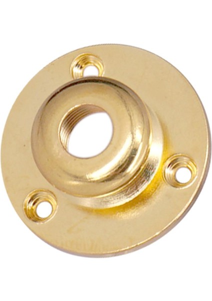 Yuvarlak Metal Gitar Bas Çıkış Giriş Plakası Kayış Pin Retrofit Kiti Altın (Yurt Dışından)