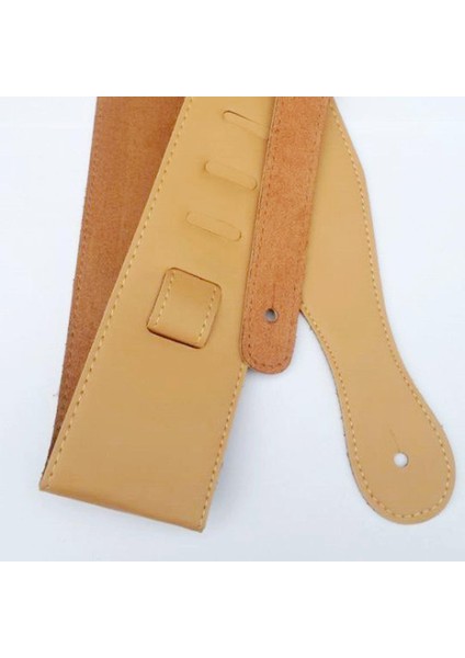 Gitar Sapanlar Elektrikli Halk Gitar Bas Kemer 6.5cm Genişlik 110-130 cm 3 Renkler - Açık Kahverengi (Yurt Dışından)