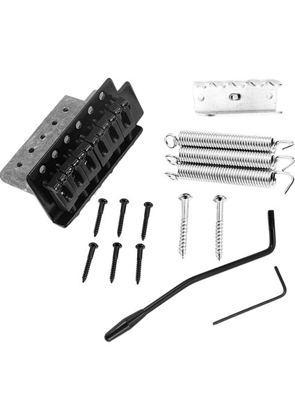 Vintage Tremolo Köprü Vida Anahtarı Set St Elektro Gitar Siyah Için Set (Yurt Dışından)