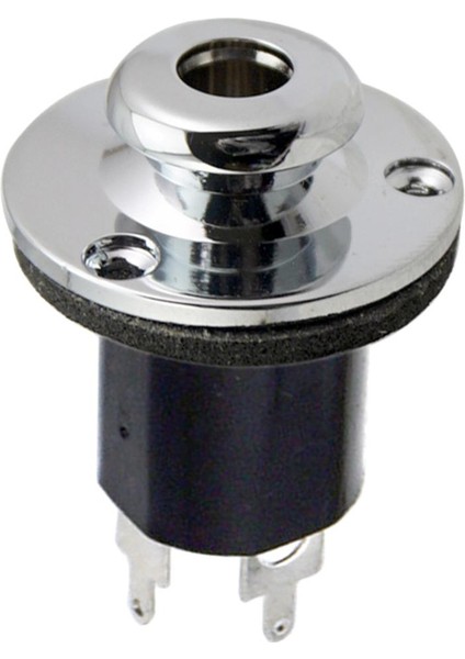 1/4 "ekolayzır Eq Jack Preamp End Pin Soketi Gitar Bas Dıy Için Silver Accs (Yurt Dışından)