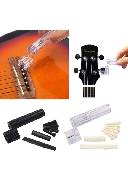 Akustik Halk Gitar Parçaları Eyer Somun Oluklu + 6 Köprü Pin Peg + String Sarıcı (Yurt Dışından) fırsatları