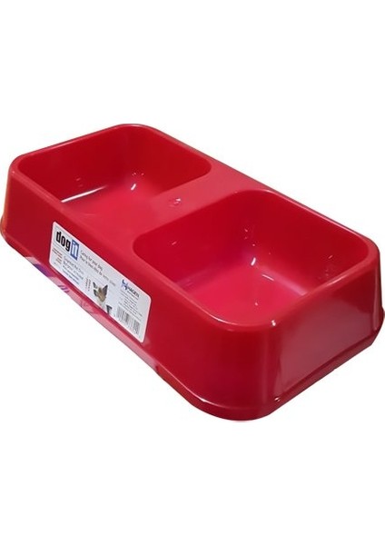 Dogıt Plastik Ikili Köpek Mama Kabı Dıner