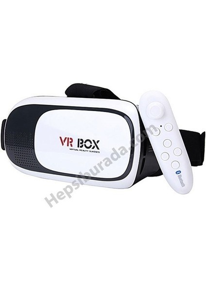 Vr Box 3.0 Bluetooth Kumandalı 3D Virtual Reality Sanal Gerçeklik Gözlüğü