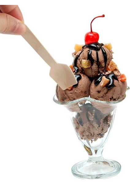 Ekolojik Kare Tahta Dondurma Kaşık 9.5 cm - 100 Adet fiyatları