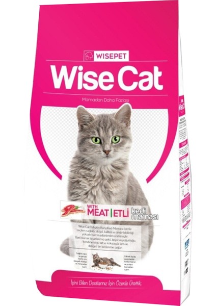 Wise Cat Meat Etli Yetişkin Kedi Maması 15 kg