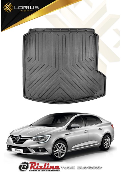 Renault Megane 4 Sedan Touch 2020 Sonrası 3D Bagaj Sağ Kulaklı