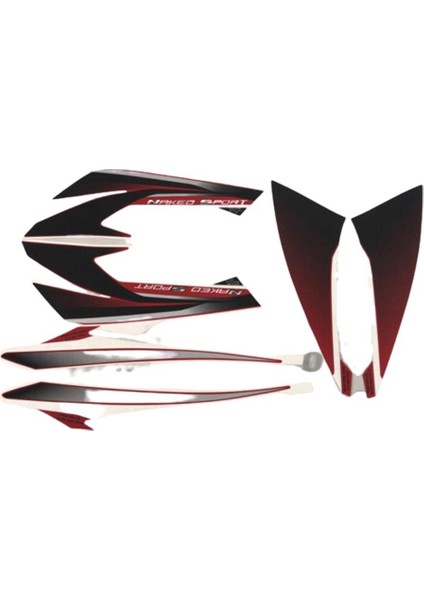 NS200-NS150 Dekoratif Kapak Etiketi Kırmızı