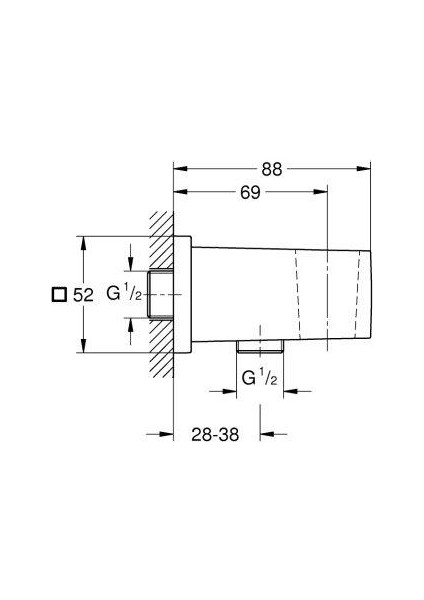 Euphoria Cube Askılı Duş Çıkış Dirseği - 26370GN0 modelleri