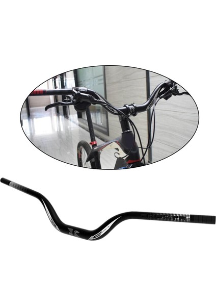 Mountain Bike Gideri Mtb 31.8mm Yükseltici Çubuk Downhill Bisiklet Bileşenleri 780MM Siyah (Yurt Dışından)