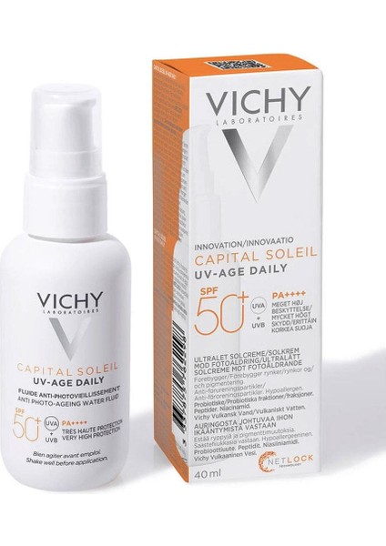 Capital Soleil Spf 50+ Uv Age Daily Güneş Kremi 40 Ml