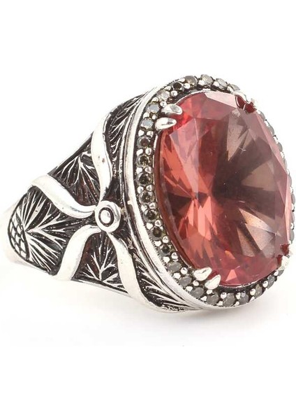 925 Ayar Gümüş Oval Sultanit Taşlı Erkek Yüzük fiyatları