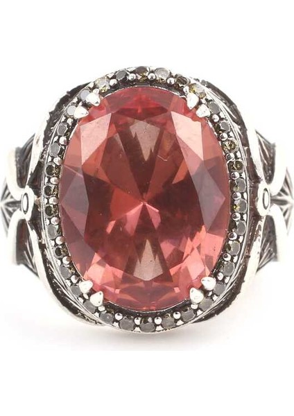 925 Ayar Gümüş Oval Sultanit Taşlı Erkek Yüzük fırsatları