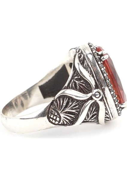 925 Ayar Gümüş Oval Sultanit Taşlı Erkek Yüzük modelleri