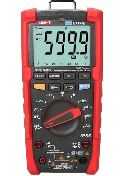 UT195E Profesyonel Multimetre -