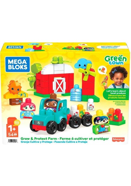 HDL07 Mega Bloks, Doğa Dostu Çiftlik Seti, 54 Parça,+1 Yaş