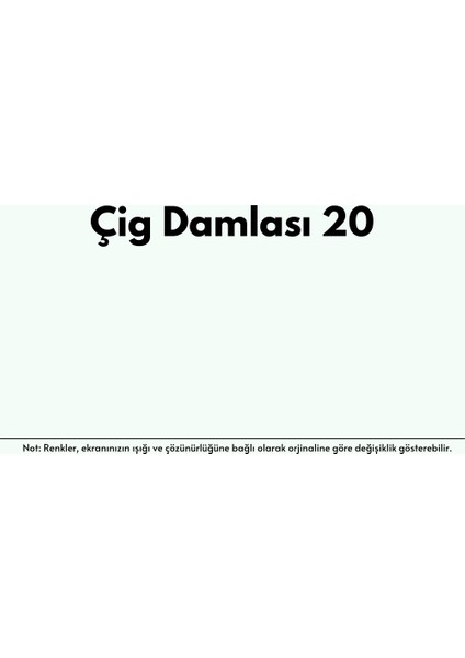 izower Zemin ve Kort Boyası- Çiğ Damlası 20 (18KG)