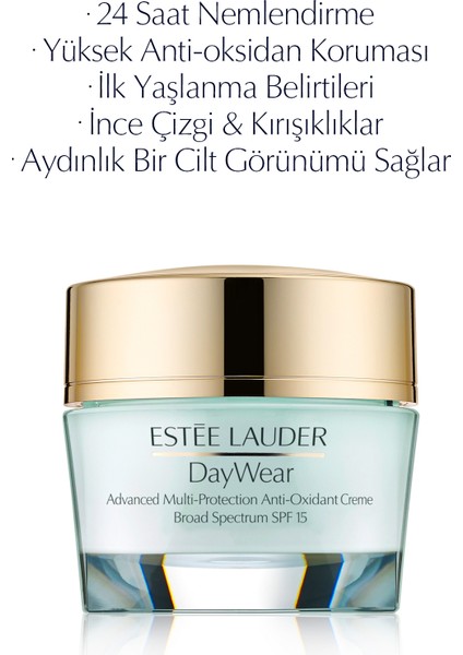 Day Wear 24 Saat Anti-Oksidan Etkili Nemlendirici Krem - Normal ve Karma Ciltler 30 ml